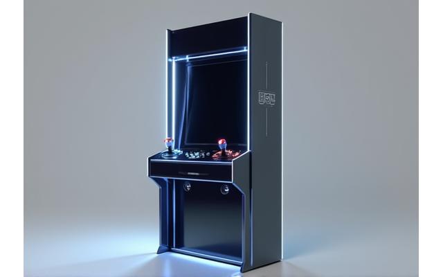 현대적인 디자인의 버티컬 아케이드 머신