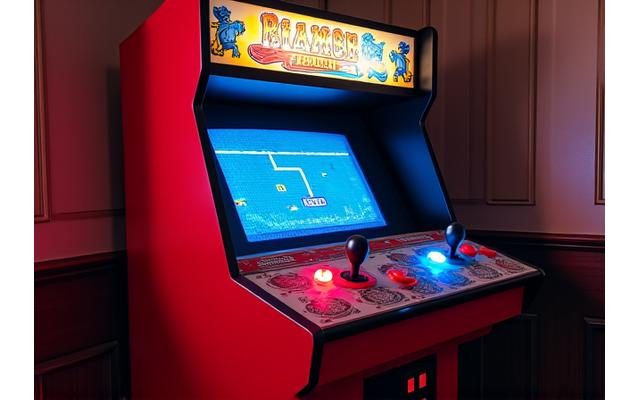 클래식 레트로 아케이드 캐비닛